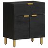 vidaXL Bedside Cabinet Black 50x33x60 cm Engineered Wood