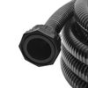 vidaXL Suction Hose with Connectors 4 m 22 mm Black