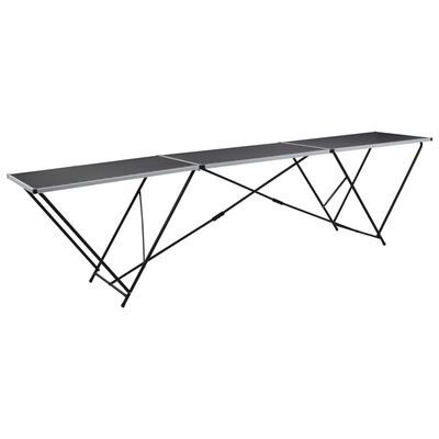 vidaXL Folding Pasting Table MDF and Aluminium 300x60x78 cm