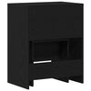 vidaXL Dressing Table Black oak 60 x 40 x 75 cm Engineered wood