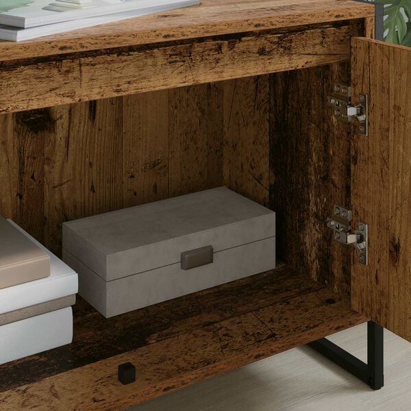 vidaXL TV Cabinet Old Wood 140 x 36 x 49.5 cm Engineered Wood