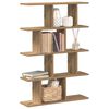 vidaXL Wall Cube Shelf 12 Compartments Artisian Oak Engineered Wood