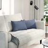 vidaXL Sofa Pillows 2 pcs Blue 50 x 30 cm Corduroy Fabric