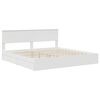 vidaXL Storage Bed with Headboard White 200 x 200 cm Engineered Wood