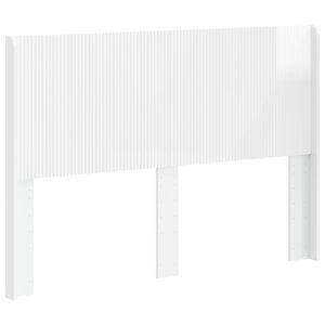 vidaXL Headboard High Gloss White Engineered Wood