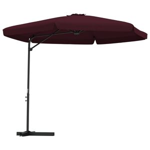 vidaXL Garden Parasol with Steel Pole 300 cm Bordeaux Red