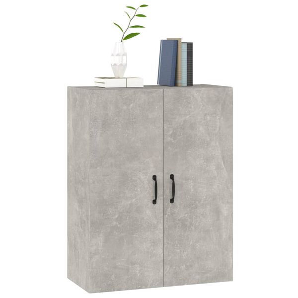 vidaXL Hanging Cabinet Concrete Grey 69,5x34x90 cm Engineered Wood