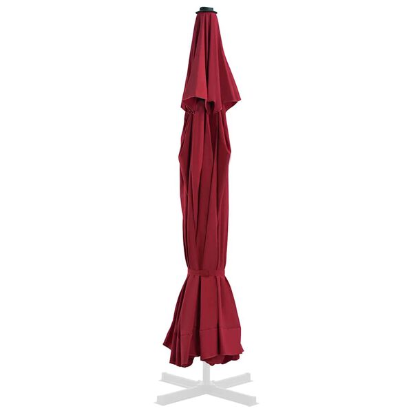 vidaXL Replacement Fabric for Outdoor Parasol Bordeaux Red 515 cm