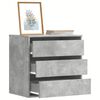 vidaXL Corner Chest of Drawers Concrete Grey 60x41x58 cm Engineered Wood