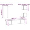 vidaXL TV Cabinet Set Wall-mounted 5 pcs Old Wood Engineered Wood