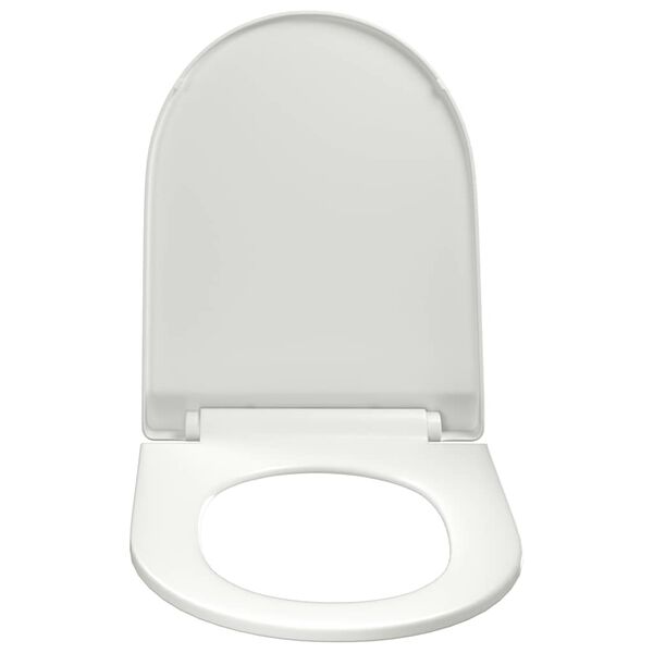 vidaXL Soft-close Toilet Seat with Quick-release Design White