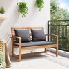 vidaXL Garden Sofa Set Natural Solid teak wood