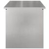 vidaXL Outdoor Storage Box Silver 100 x 50.5 x 50 cm Steel