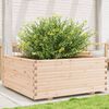 vidaXL Garden Planter 110x110x49.5 cm Solid Wood Pine