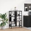 vidaXL Bookshelf Black Oak 82 x 32 x 112 cm Engineered Wood