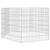 vidaXL Free Range Animal Enclosure 6-Panel 54x60 cm Galvanised Iron