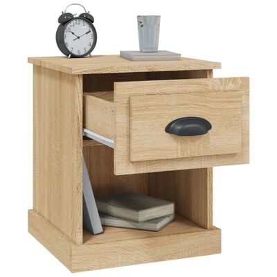 vidaXL Bedside Cabinets 2 pcs Sonoma Oak 39x39x47.5 cm Engineered Wood