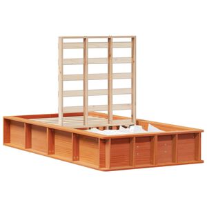 vidaXL Bed Frame Wax Brown 80 x 200 cm Solid Pine Wood