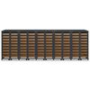 vidaXL Wheelie Bin Storage for 5 Bins Anthracite 340 x 77.5 x 115.5 cm