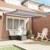 vidaXL Awning Manual Light Grey 300 x 250 cm Polyester