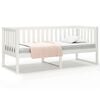 vidaXL Day Bed without Mattress White 80x200 cm Solid Wood Pine