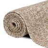 vidaXL Area Rugs Rectangular Natural and White 80 x 200 cm