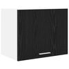 vidaXL Hanging Cabinet 2 pcs Black Oak and White 50 x 31 x 40 cm