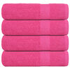 vidaXL Shower Towels "FROGN" 4 pcs Pink 70x140 cm 360 gsm