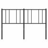 vidaXL Metal Replace Headboard Black 160 cm
