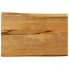 vidaXL Table Top 60x40x2.5 cm Live Edge Solid Wood Mango