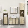 vidaXL Bathroom Sink Cabinet Sonoma Oak 80x33x60 cm Engineered Wood