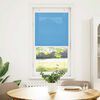 vidaXL Pleated Blind Blue 55x100 cm Fabric Width 54.4 cm Polyester