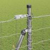vidaXL Fence with Post Silver 1.5 x 10 m Steel
