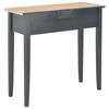 vidaXL Dressing Console Table Black 79x30x74 cm Wood