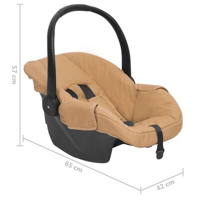 vidaXL Baby Car Seat Taupe 42x65x57 cm