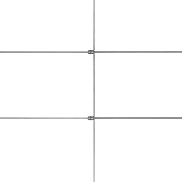 vidaXL Garden Fence Galvanised Steel 50 m 150 cm Silver