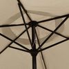 vidaXL Garden Parasol with Metal Pole 300 cm Taupe