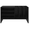 vidaXL Record Cabinet Black Oak 78.5 x 35 x 45 cm Engineered Wood