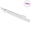 vidaXL Drawer Slide 87 pcs White Steel