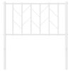 vidaXL Metal Replace Headboard White 80 cm
