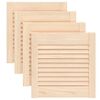 vidaXL Cabinet Doors Louvred Design 4 pcs 39.5x39.4 cm Solid Wood Pine