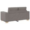 vidaXL Sofa 2 pcs Taupe 221 x 80 x 80 cm Fabric