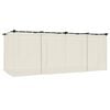 vidaXL Gazebo with Curtains Cream 6x3 m Steel