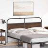 vidaXL Headboard Brown Oak 150 cm Steel and Engineered Wood