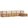 vidaXL Outdoor Sofa Set 5 pcs Natural Solid Acacia Wood