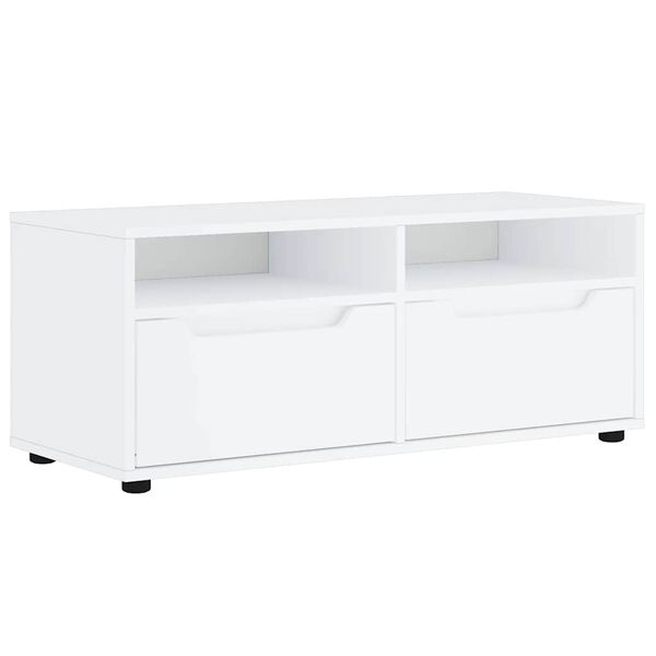 vidaXL TV Cabinet VISNES White 100x40x38 cm Engineered Wood