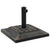vidaXL Parasol Base | Bronze | Polyresin | 12 kg | Decorative Inlays