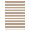 vidaXL Zebra Blind Sand Brown 95x100 cm Fabric Width 90.9 cm Polyester