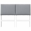 vidaXL Upholstered Headboard Light Grey 120 cm Solid Pine Wood