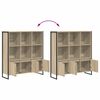 vidaXL Book Cabinet 2 pcs Sonoma 99.5 x 30 x 108 cm Engineered Wood